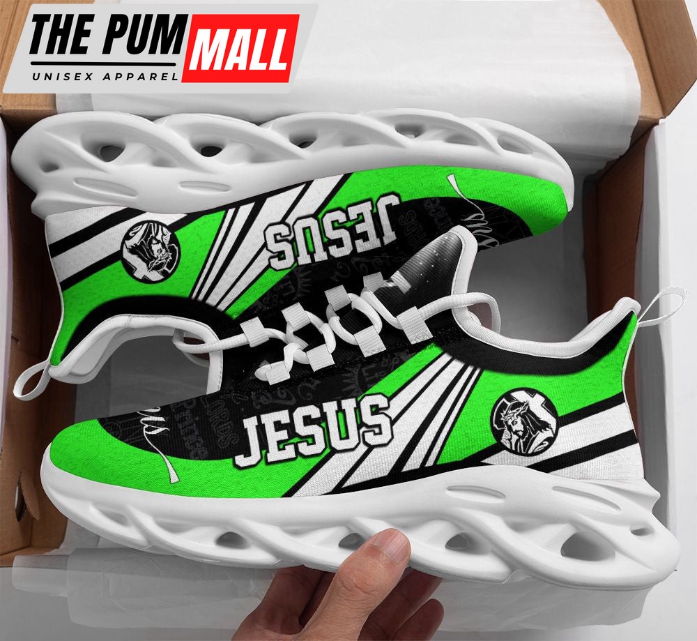 Jesus Running Sneakers Green Max Soul Shoes For Men And Women