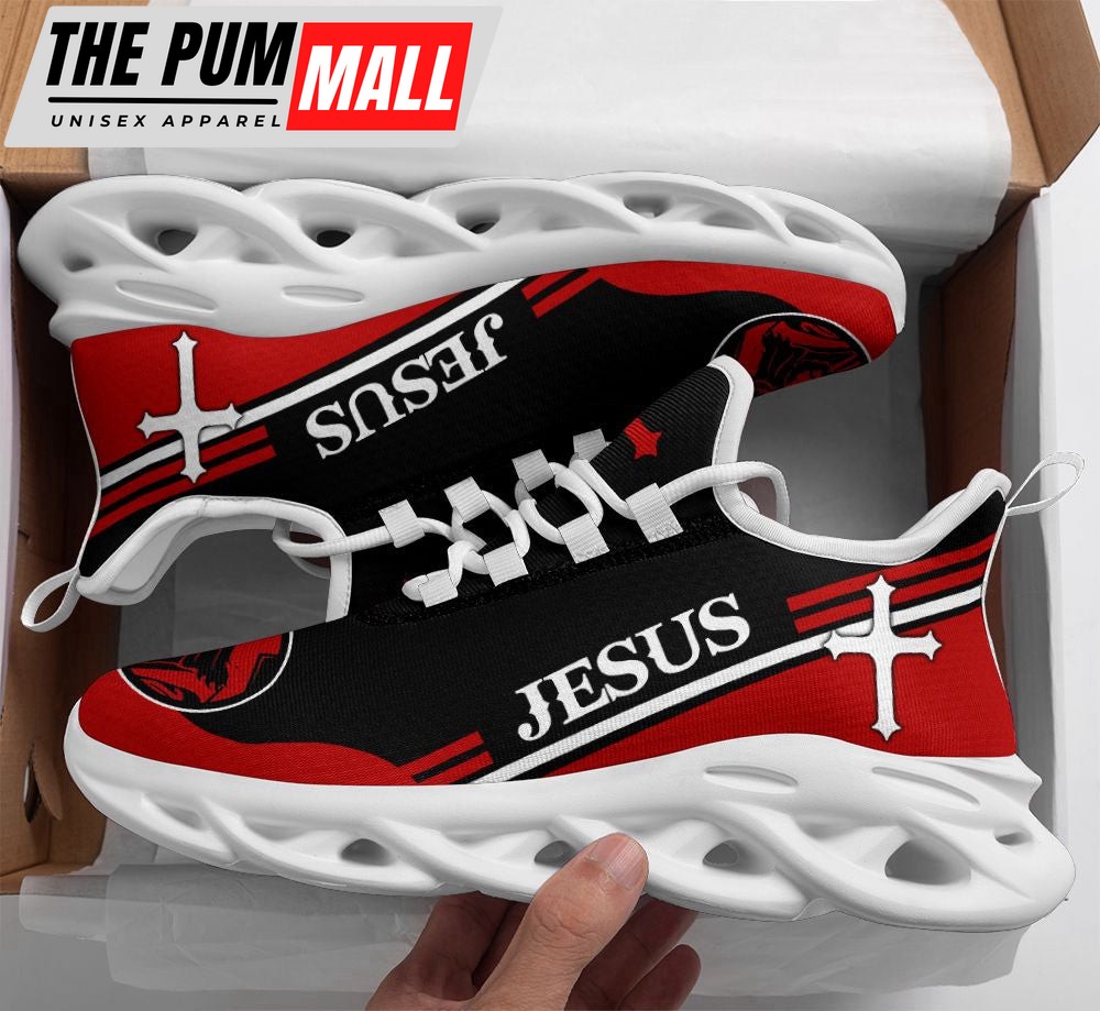 Jesus Running Sneakers Red 2 Max Soul Shoes For Men And Women