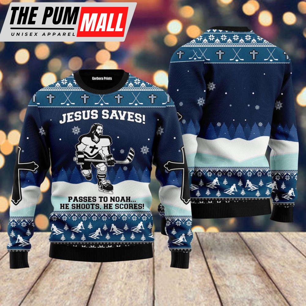 jesus-saves-hockey-ugly-christmas-sweater-for-men-women-uh1710-5fh3nd8h Jesus Saves Hockey Ugly Christmas Sweater For Men & Women UH1710