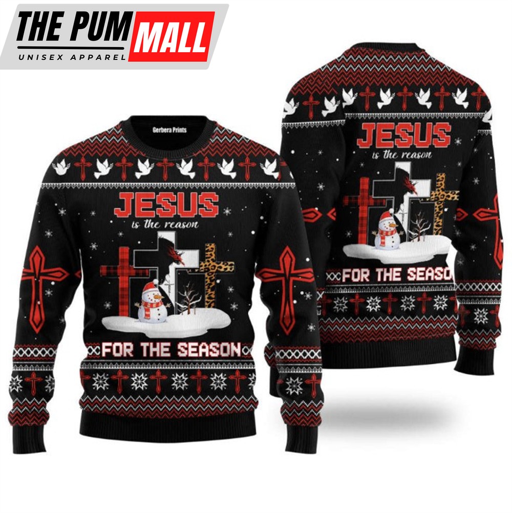 Jesus The Reason for The Season Ugly Christmas Sweater For Men & Women
