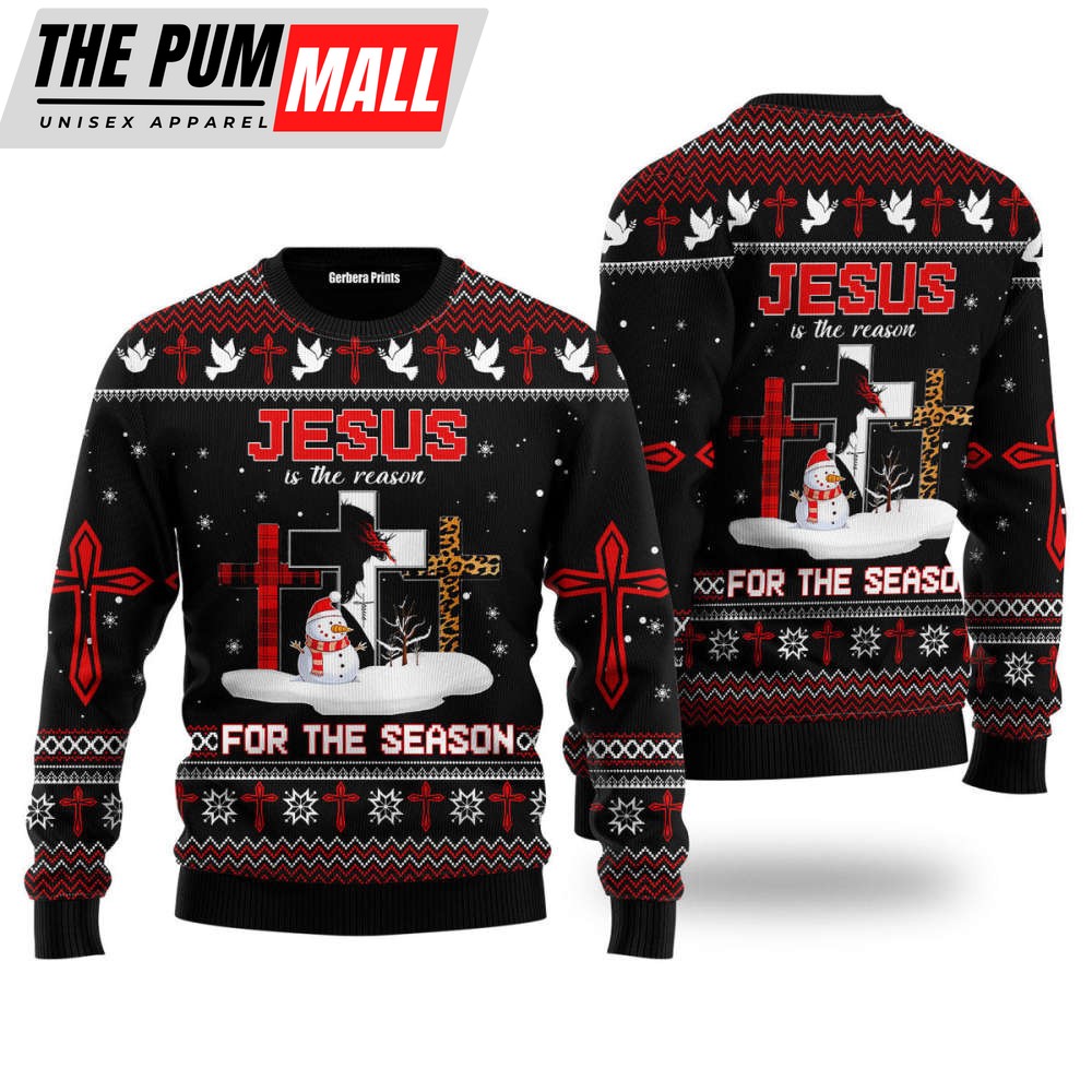 Jesus The Reason for The Season Ugly Christmas Sweater Gift UH1232