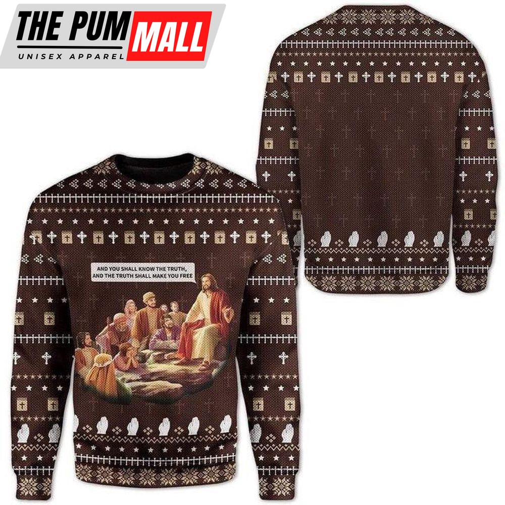 Jesus Ugly Christmas Sweater 3D Printed For Men And Women, Best Gift For Xmas