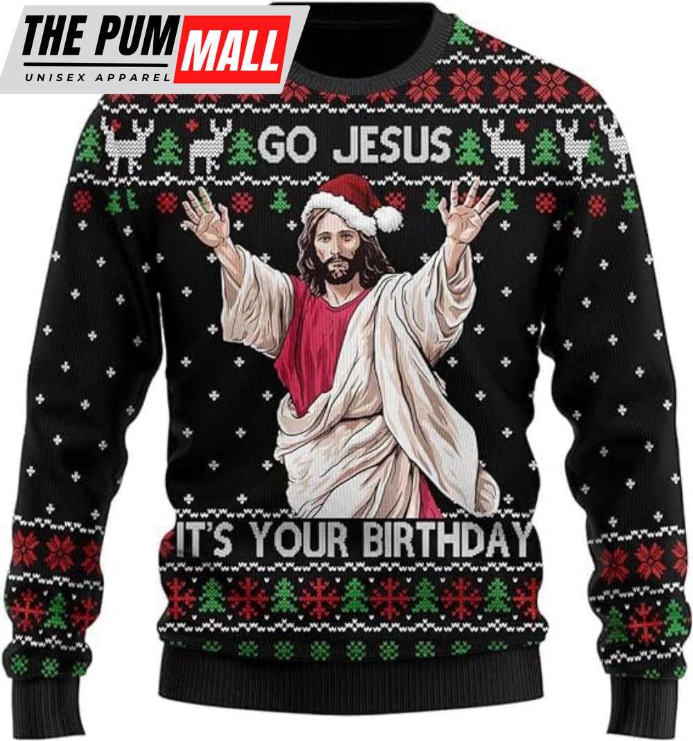 Jesus Ugly Christmas Sweater For Women, Christian Mens Funny Ugly Sweater
