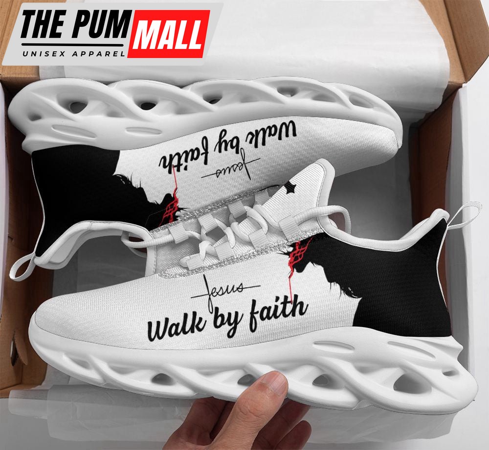 Jesus Walk By Faith Running Sneakers Max Soul Shoes For Men And Women