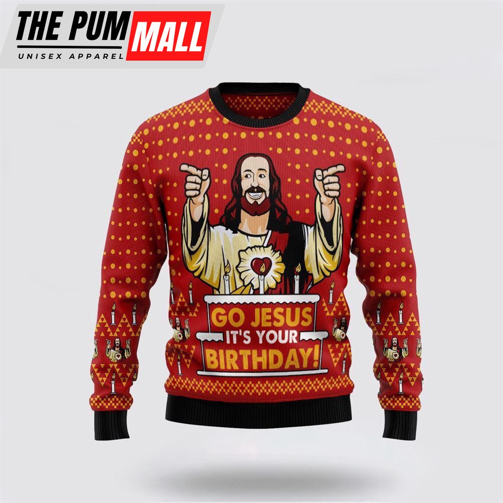 Jesus’s Birthday Ugly Christmas Sweater, Jumper For Men & Women Adult