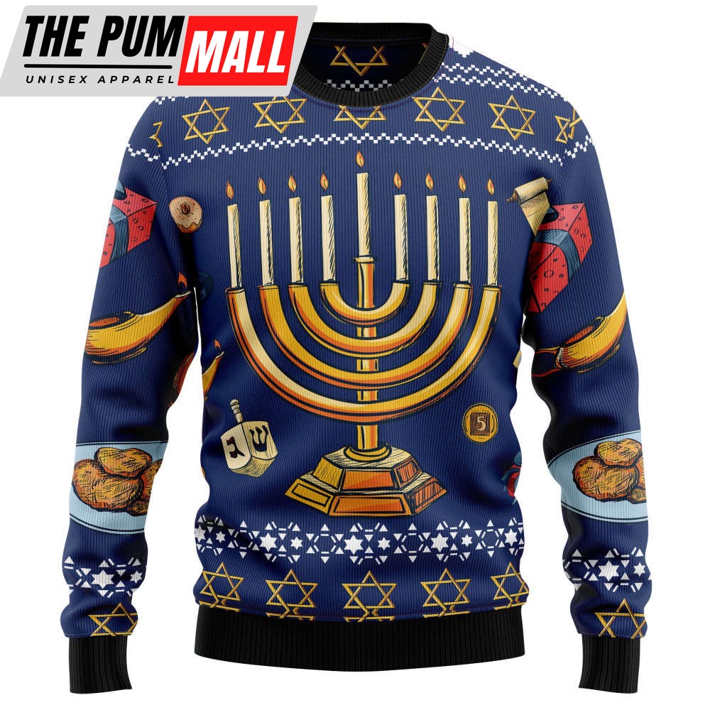 Jewish Hanukkah D0210 Ugly Christmas Sweater – Christmas Signature