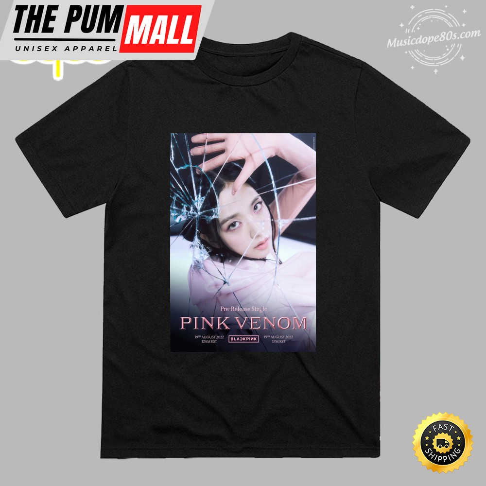 Jisoo Blackpink Comeback Pink Venom 2025 Unisex T-shirt