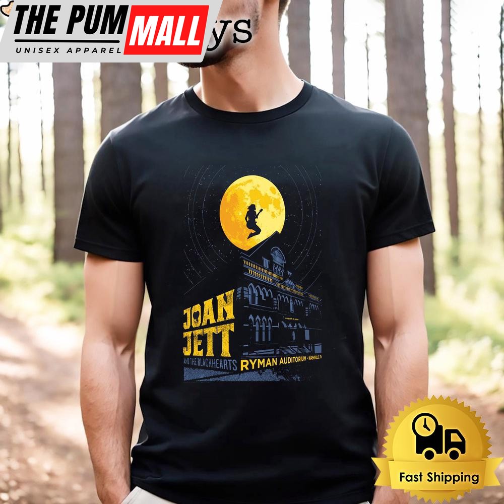 Joan Jett And The Blackhearts 2024 Ryman Auditorium In Nashville TN On Unisex T-Shirt