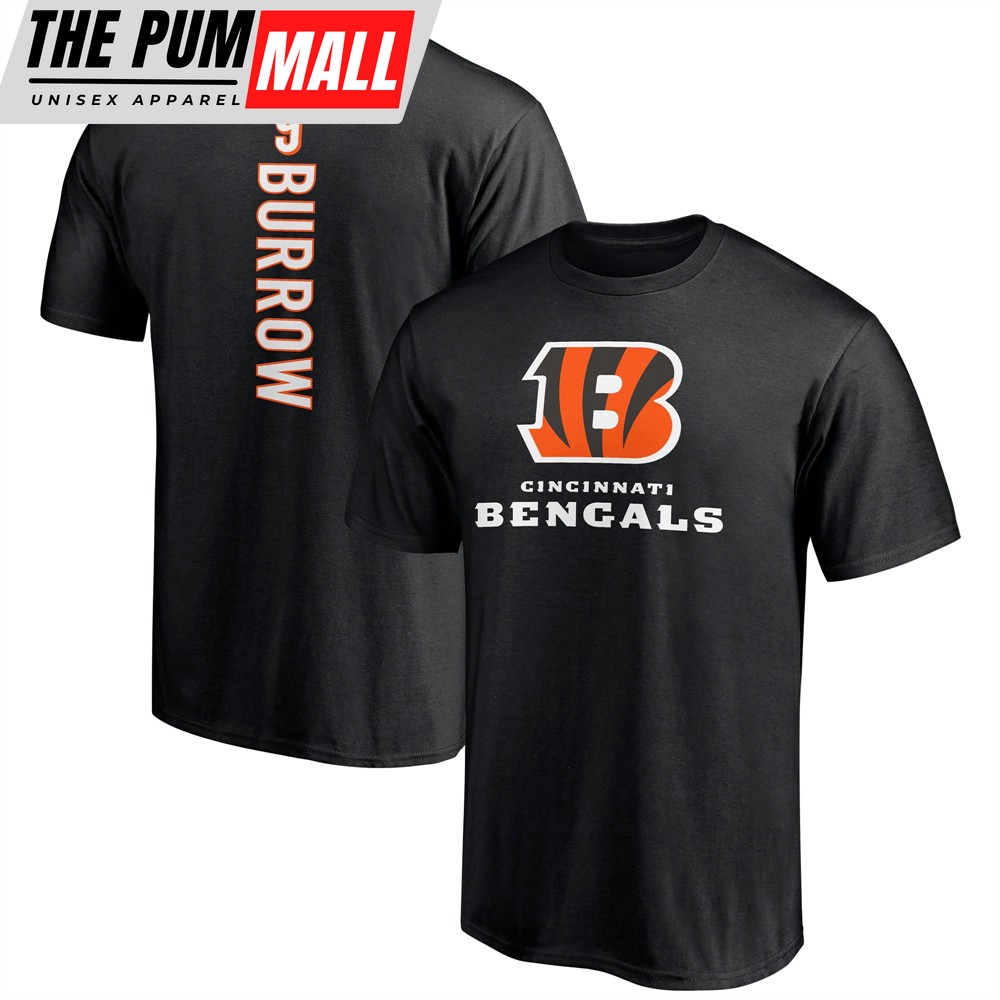 Joe Burrow Cincinnati Bengals Branded Playmaker Black T-shirt