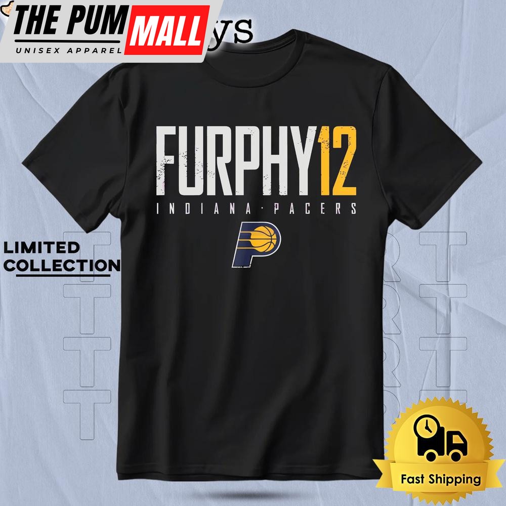 Johnny Furphy 12 Indiana Pacers Basketball Elite T Shirt