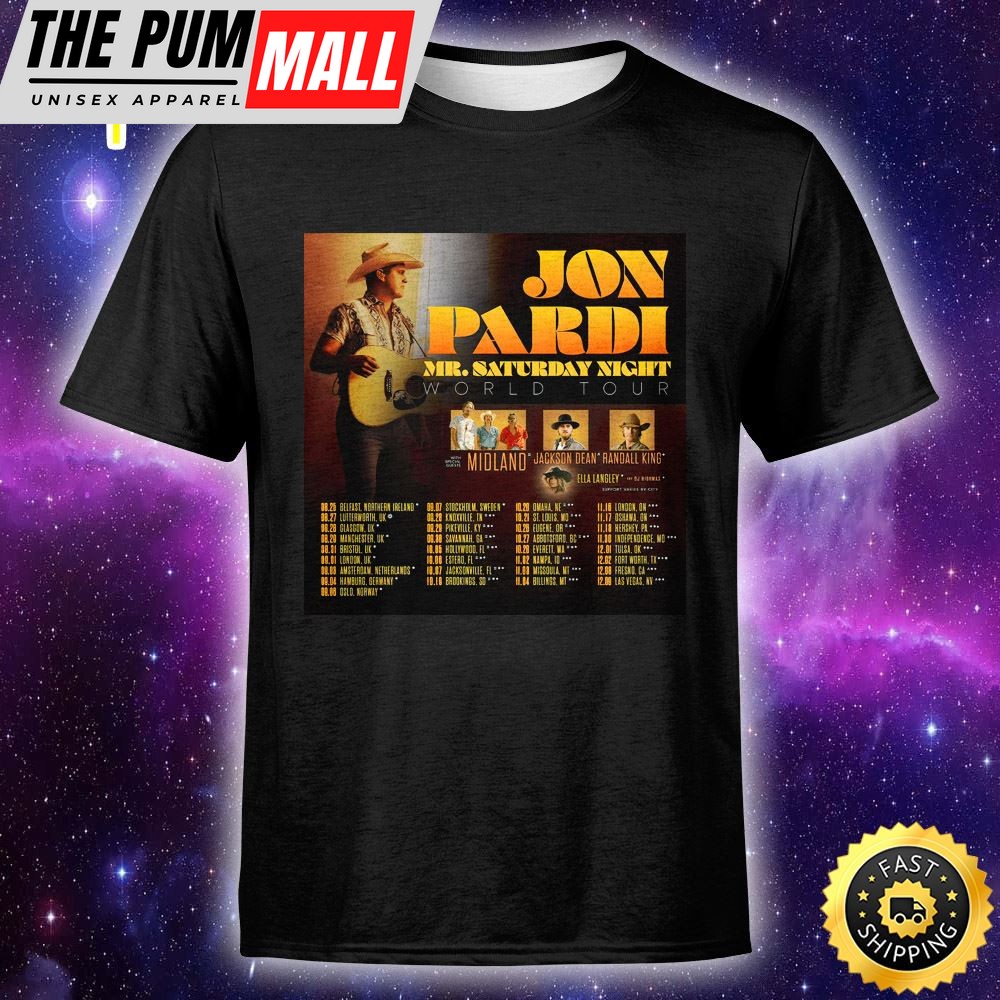 Jon Pardi Announces First Global Headline Tour To Open In Uk In August Unisex T-Shirt