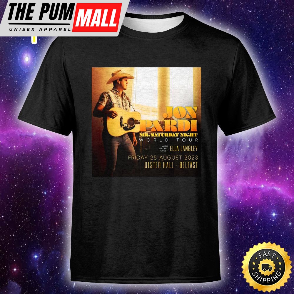 Jon Pardi Belfasts Ulster Hall This Summer Friday 25 August 2025 Unisex T-Shirt