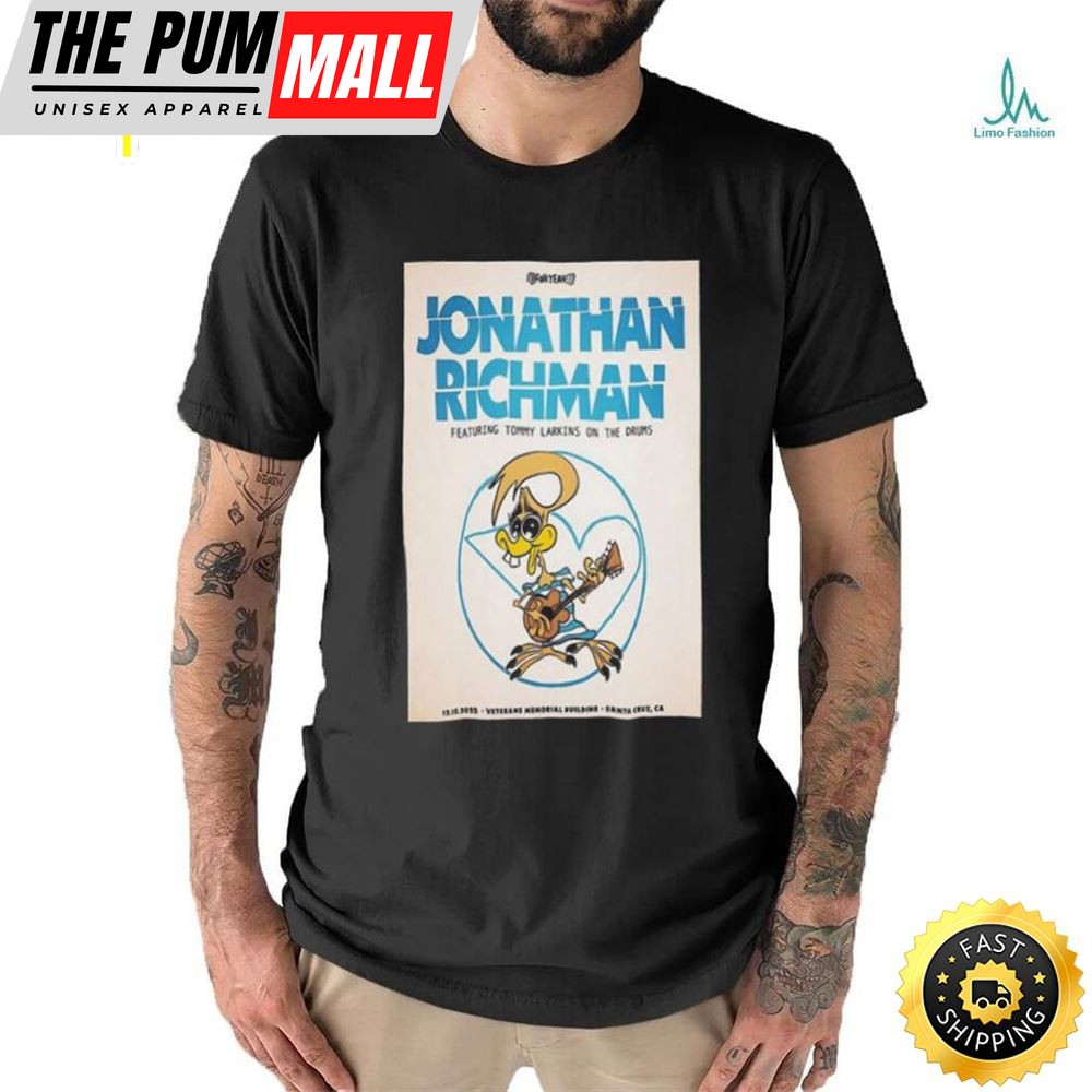 Jonathan Richman Dec 15, 2025 Santa Cruz, CA Poster shirt