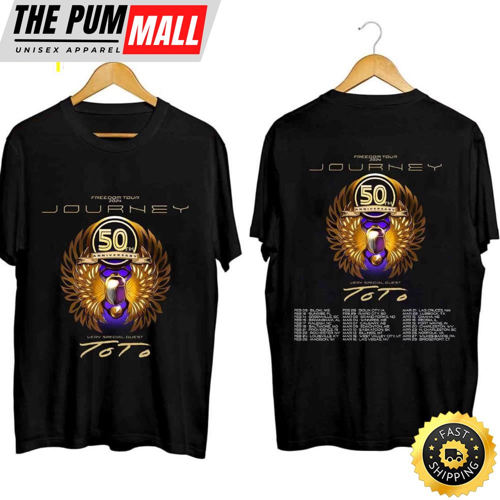 Journey Freedom Tour 2024 Shirt Journey With Toto 2024
