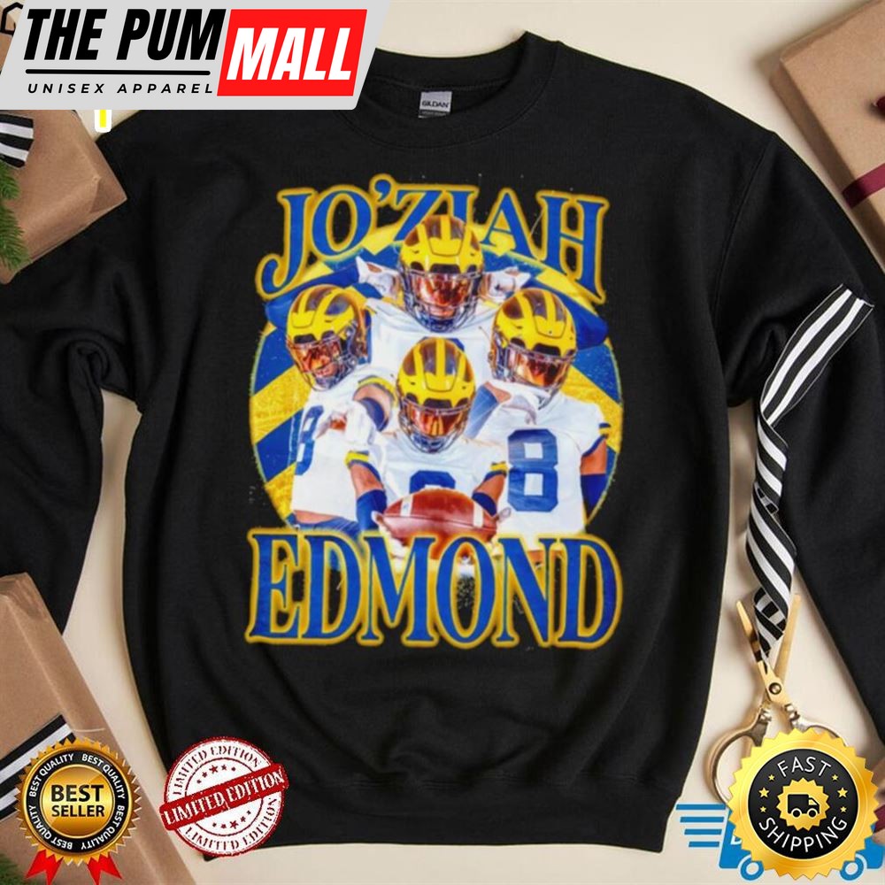 Joziah Edmond Michigan Wolverines Football Vintage Shirt