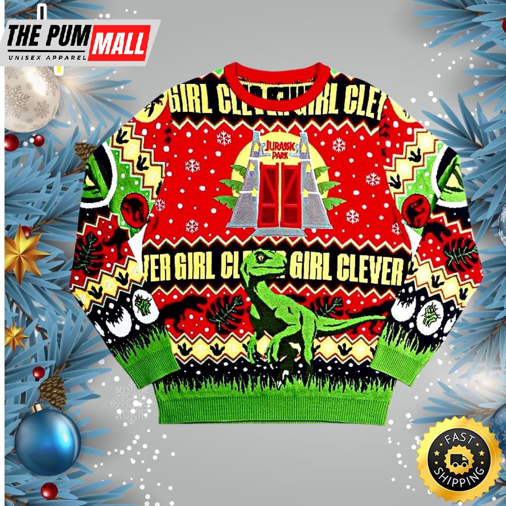 Jurassic Park Ugly Christmas Sweater