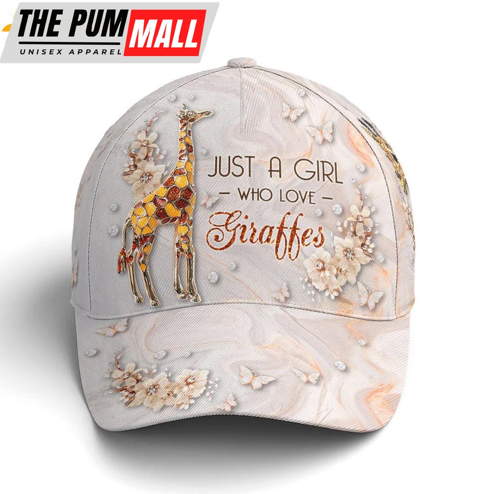 Just A Girl Loves Giraffes Classic Baseball Cap
