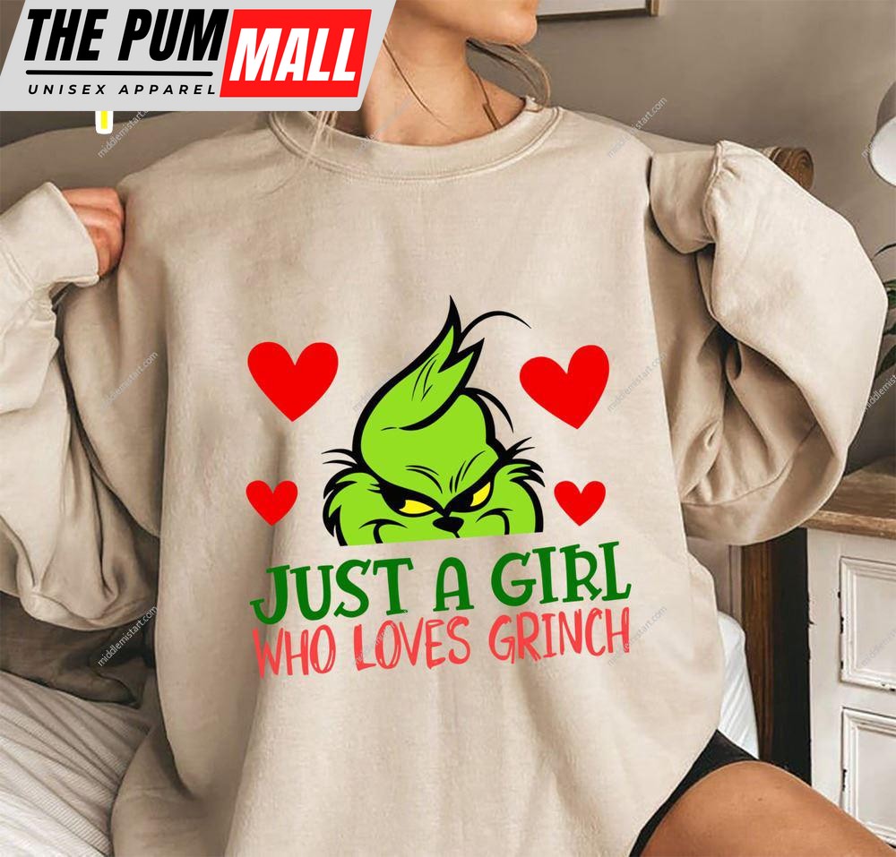Just A Girl Who Loves Grinch Shirt