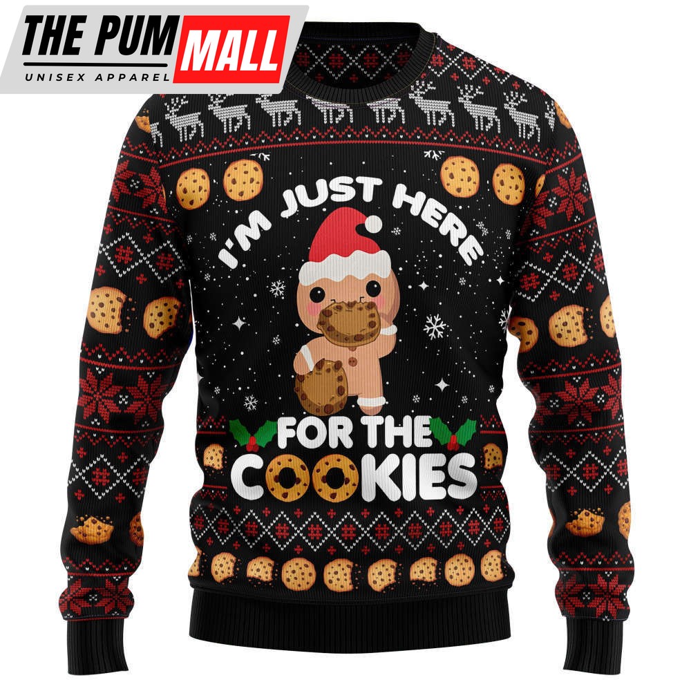 Just Here For The Cookies HT041204 Ugly Christmas Sweater – Noel Malalan