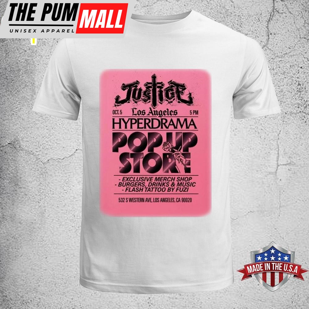 Justice October 5 2024 In Los Angeles, CA Tour Poster Unisex T-Shirt