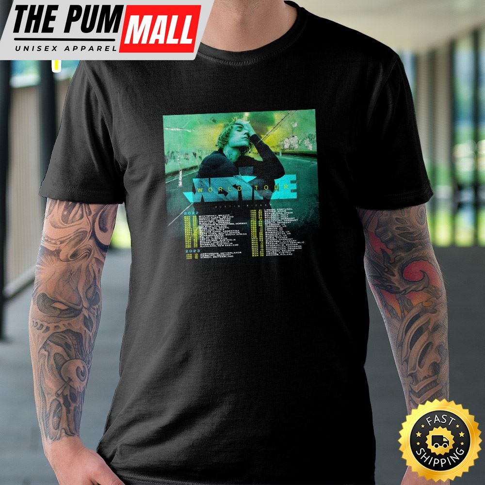 Justin Bieber Justin World Tour 2025-2025 Dates Unisex T-shirt