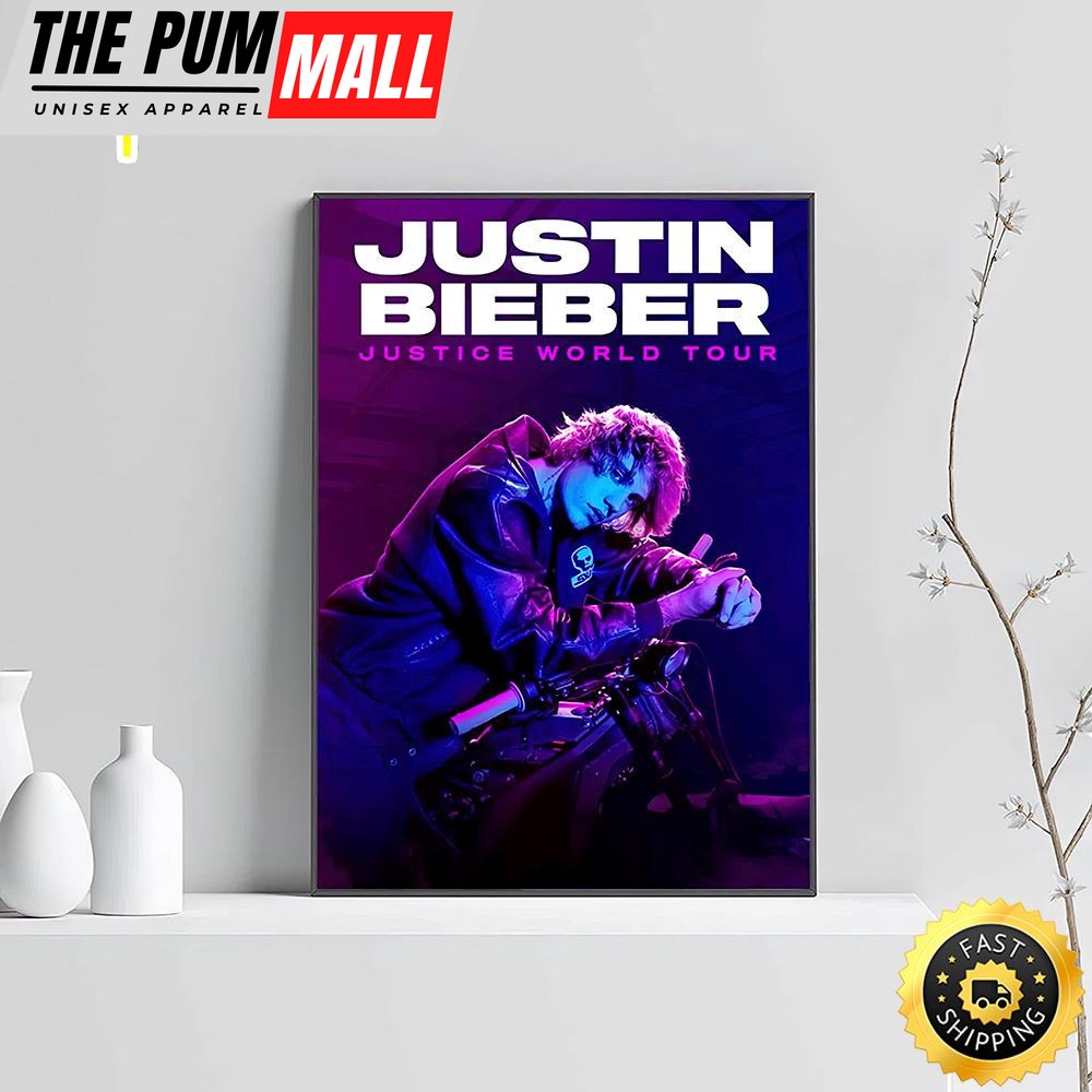 Justin Bieber Justin World Tour 2025-2025 Poster Canvas