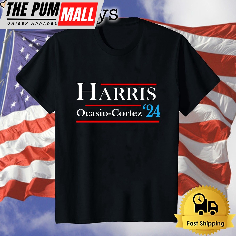 Kamala Harris Alexandria Ocasio-Cortez 2024 President Vote Unisex T-Shirt
