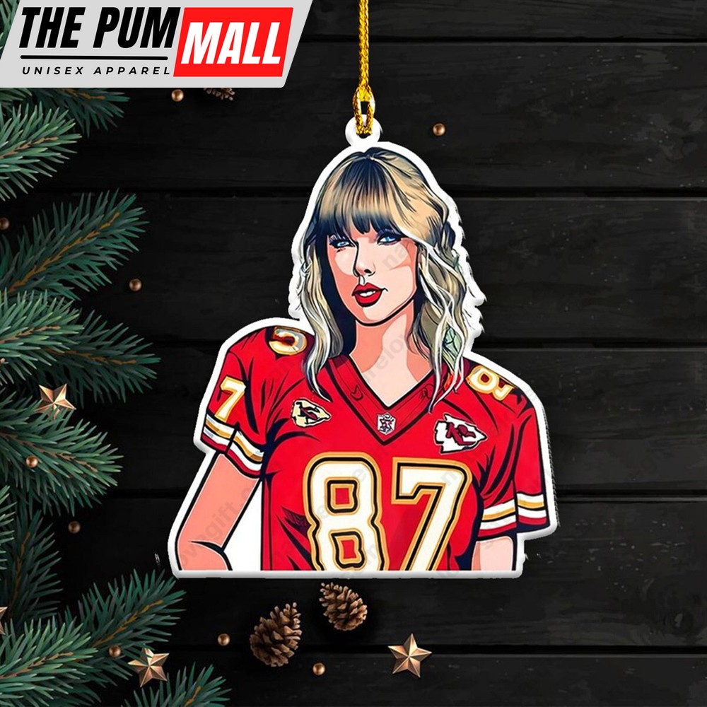 Kansas City Chief Taylor Swift Ornament Number 87 Xmas Gift Limited Edition