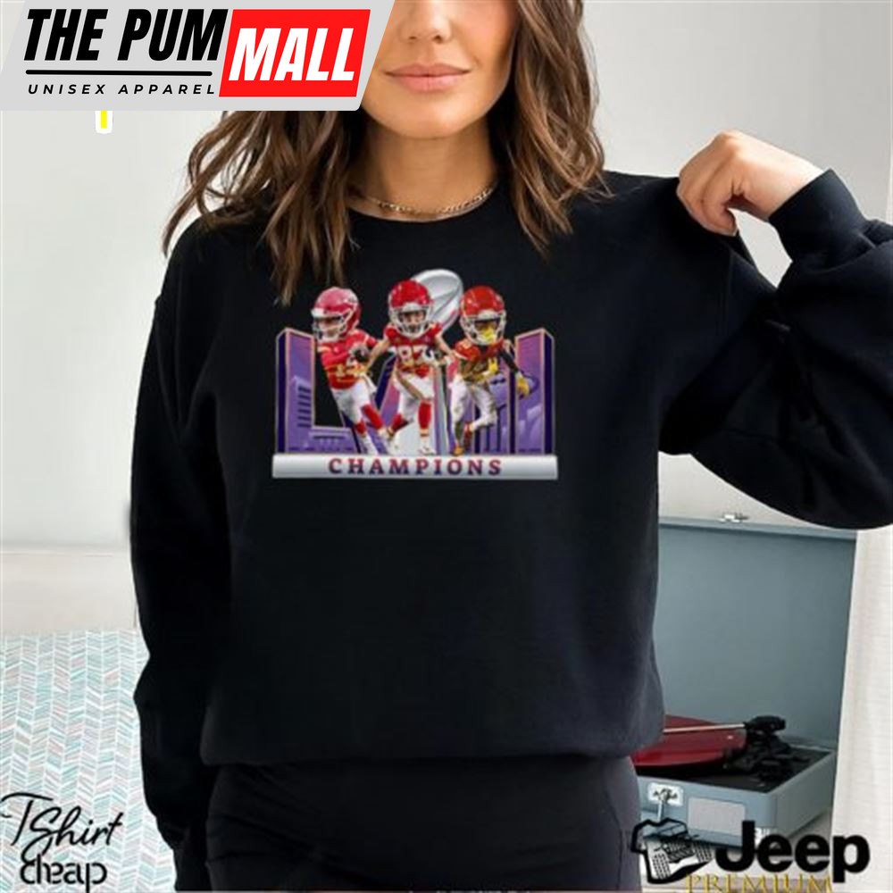 Kansas City Chiefs 2025 Super Bowl Lviii Champions Big Head Players Signatures Merch Essentials T Shirt