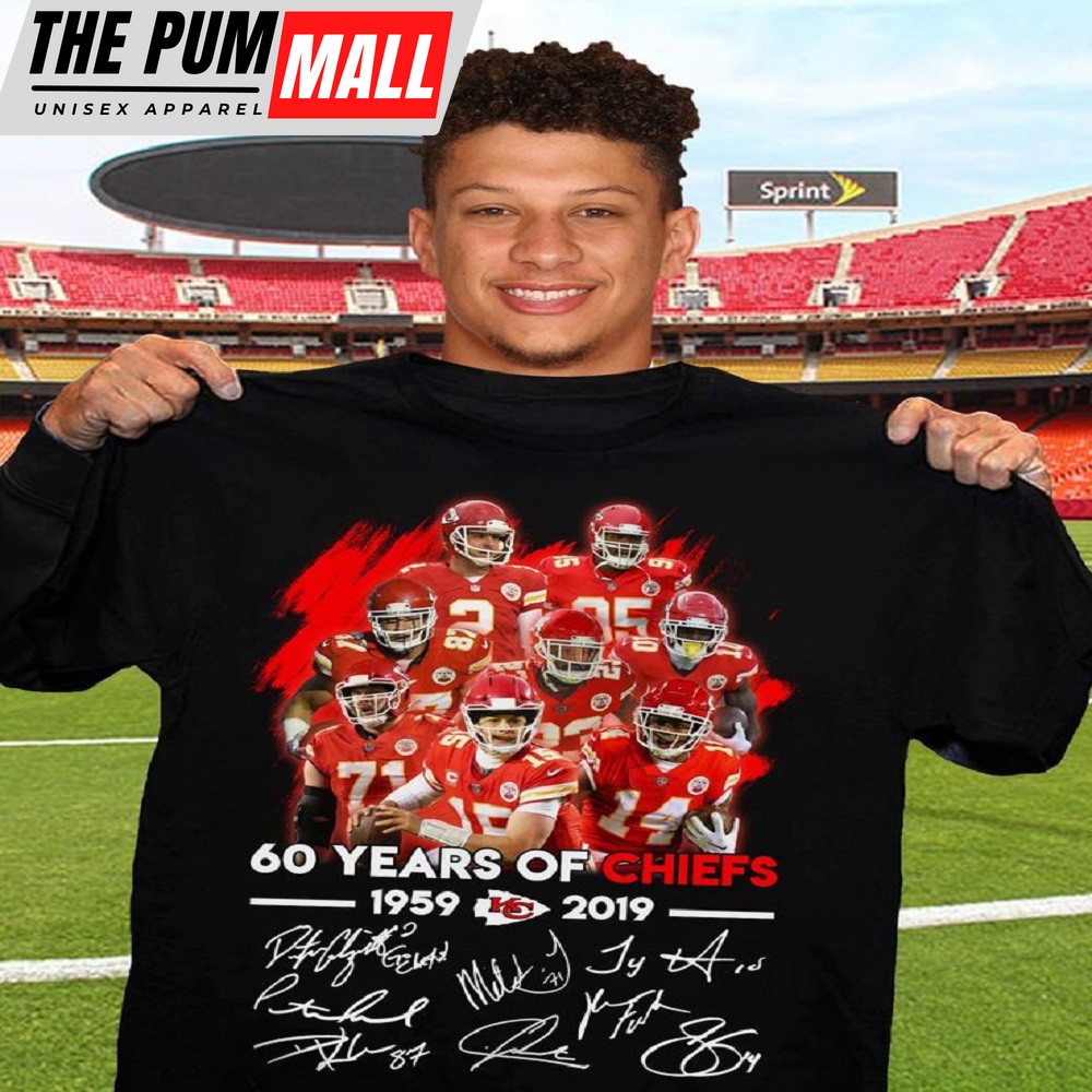 Kansas City Chiefs 60 years of Chiefs Vintage Nfl Football T-shirt