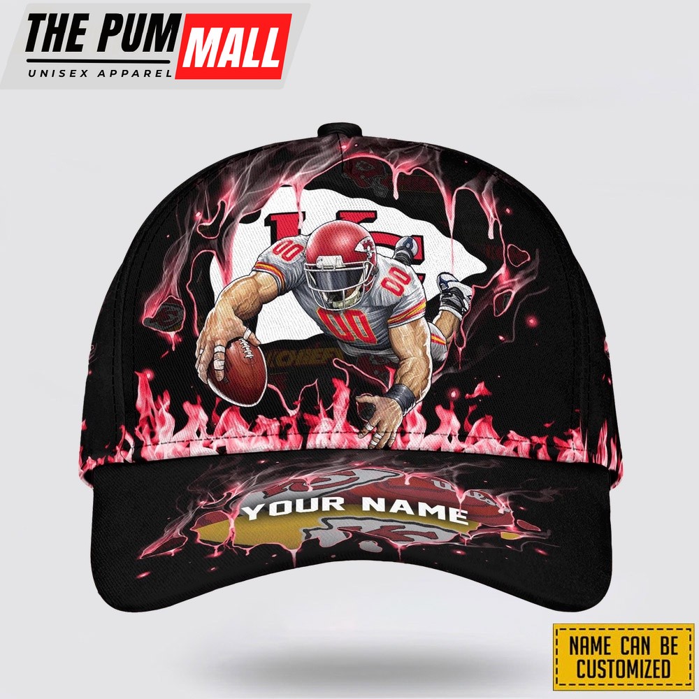 Kansas City Chiefs All Over Printed Nfl Baseball Caps Custom Name Caps Gift For Football Fans