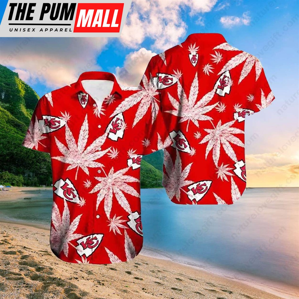Kansas City Chiefs Cannabis Tropical NFL Hawaiian Shirt