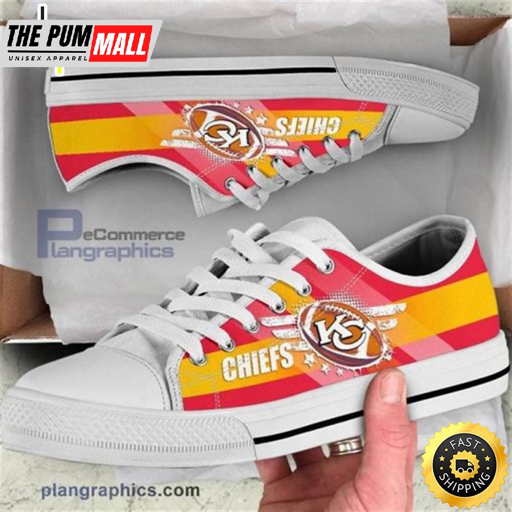 Kansas City Chiefs Canvas Shoes Low Top