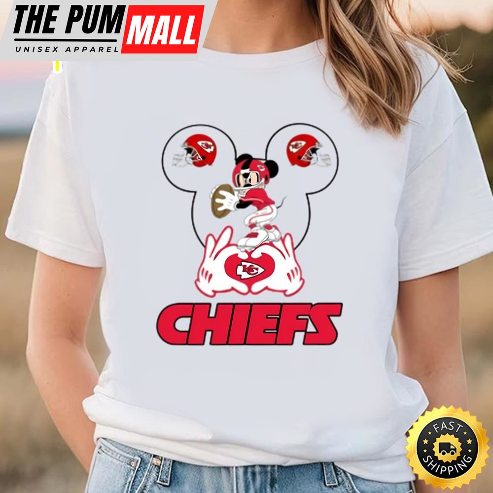 Kansas City Chiefs Football Mickey Mouse T Shirt, Valentines Day…