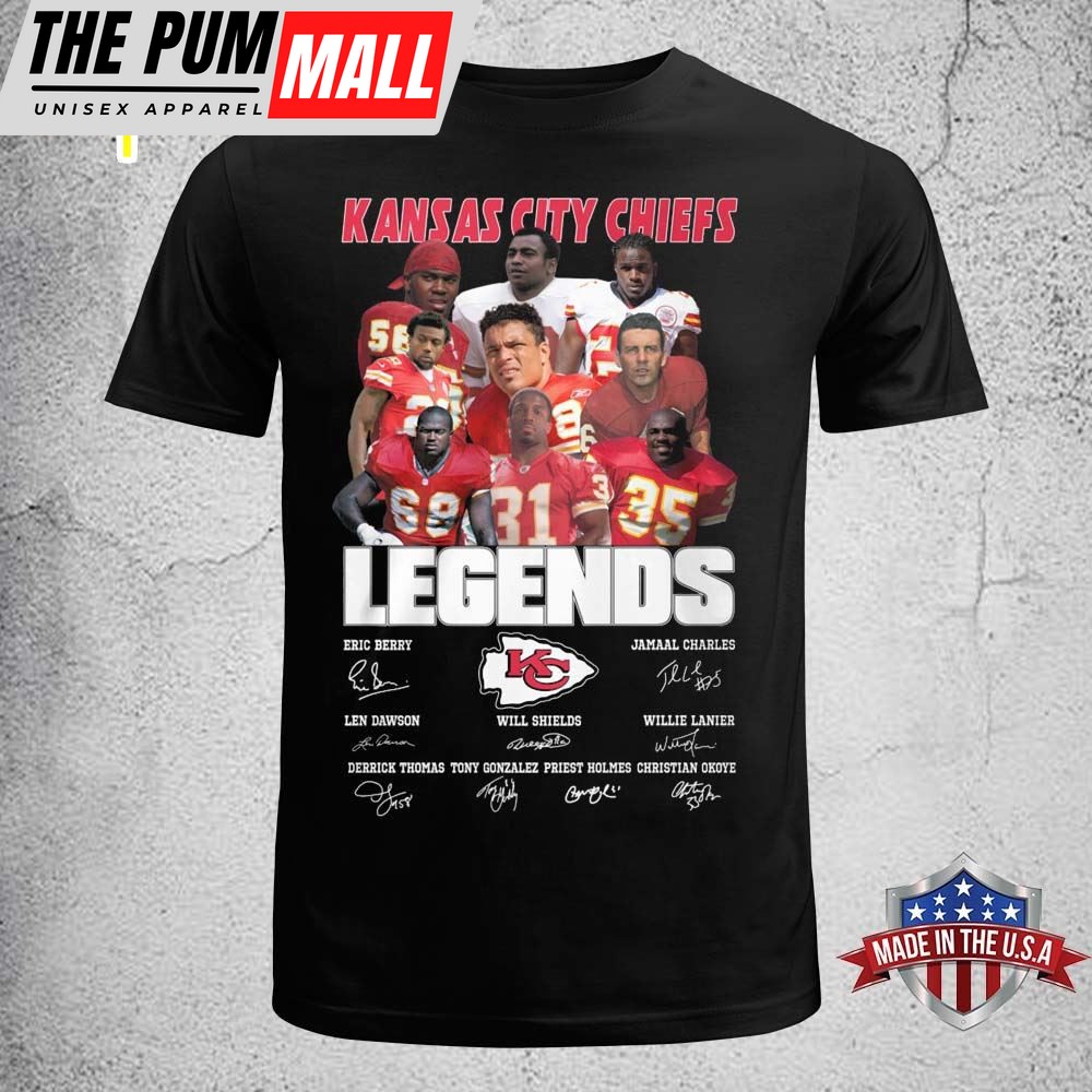 Kansas City Chiefs Legends Unisex Black T-Shirt