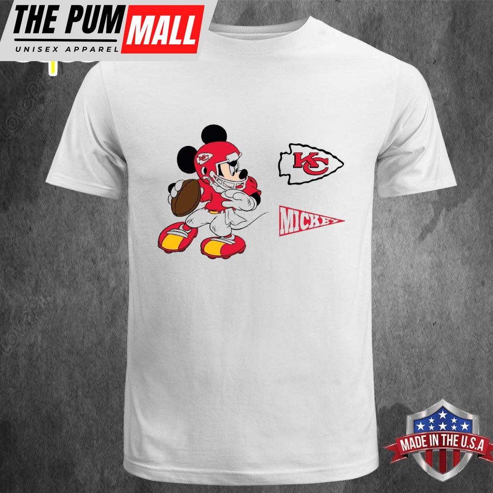 Kansas City Chiefs Mickey Mouse 2025 Officially Licensed NFL Unisex T-shirt