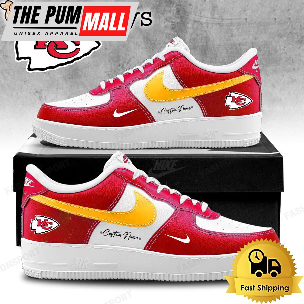 Kansas City Chiefs New Design Limited Custom Air Force 1 Shoes