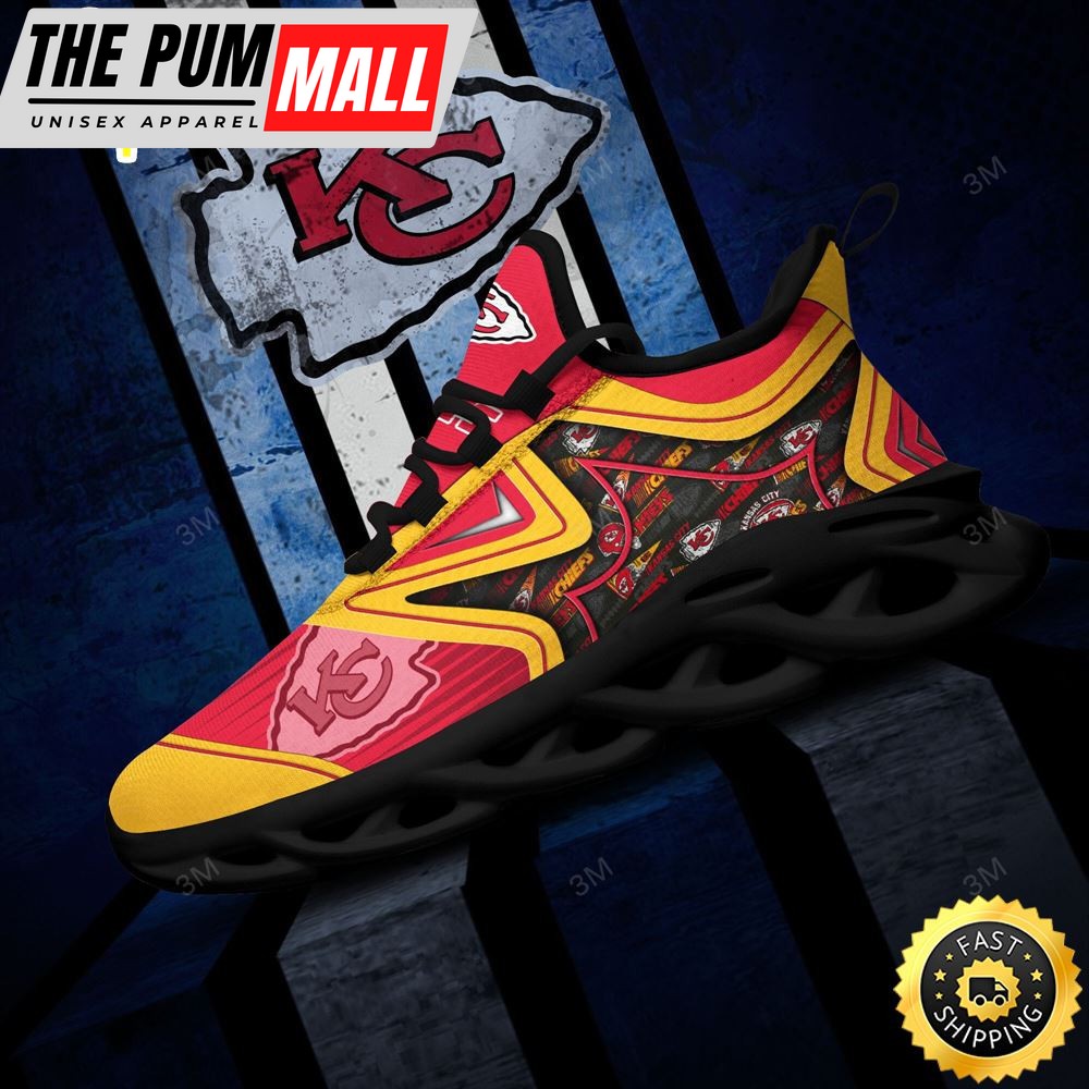 Kansas City Chiefs NFL Clunky Shoes Running Adults Sports Sneakers Gift For Football