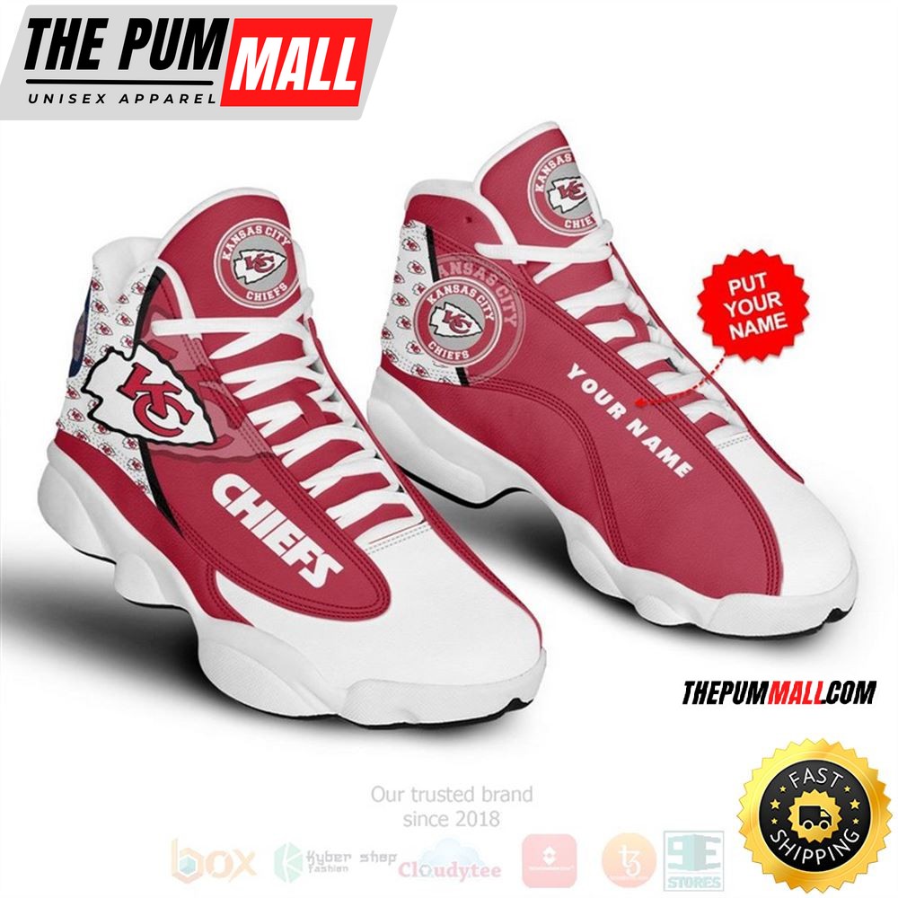 Kansas City Chiefs Nfl Custom Name Air Jd 13 Shoes 2