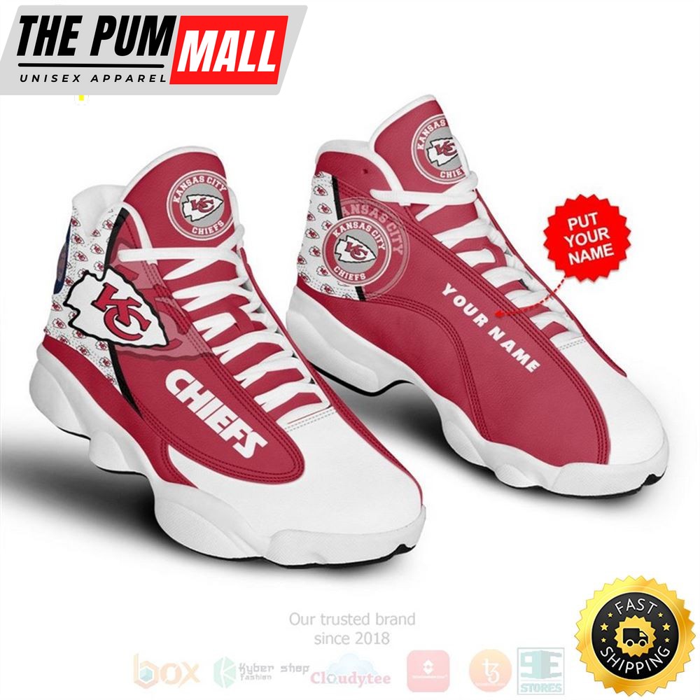 Kansas City Chiefs Nfl Custom Name Air Jd 13 Shoes 2