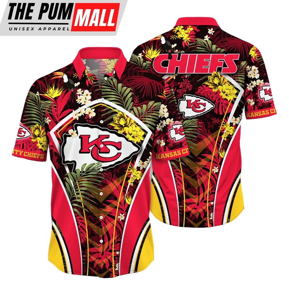 Kansas City Chiefs NFL Flower Tropical Hawaiian Shirt