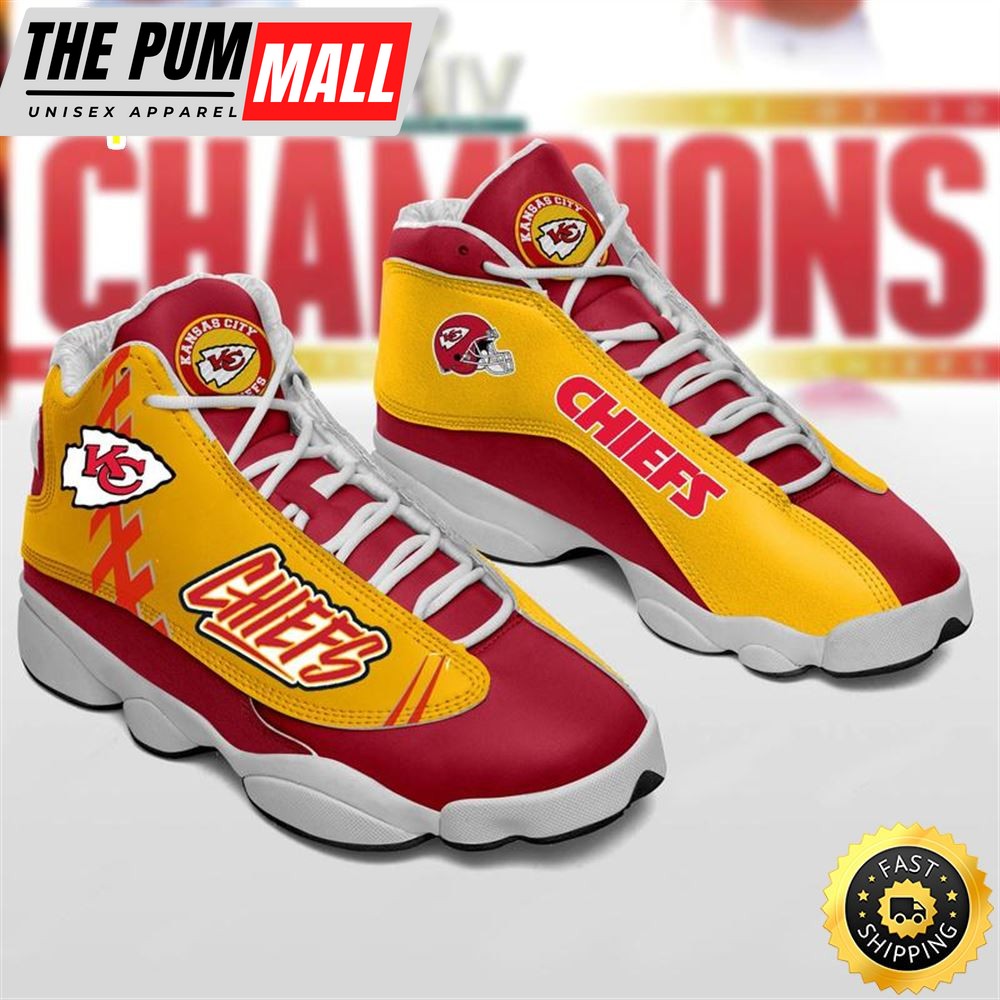 Kansas City Chiefs Nfl Ver 2 Air Jd 13 Sneaker