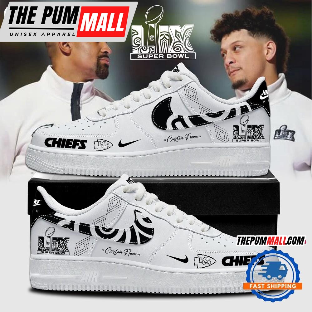 Kansas City Chiefs Super Bowl LIX Opening Night Air Force 1 Shoes Sneaker