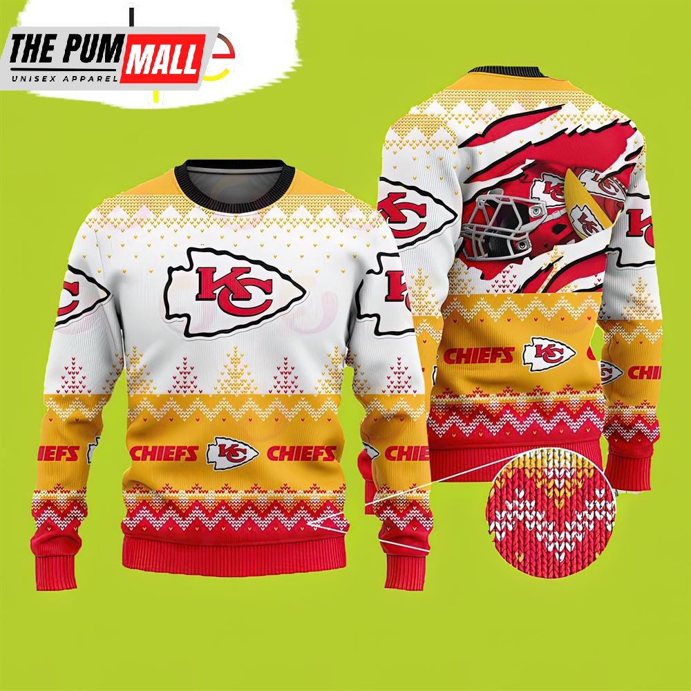 Kansas City Chiefs Sweater Yellow
