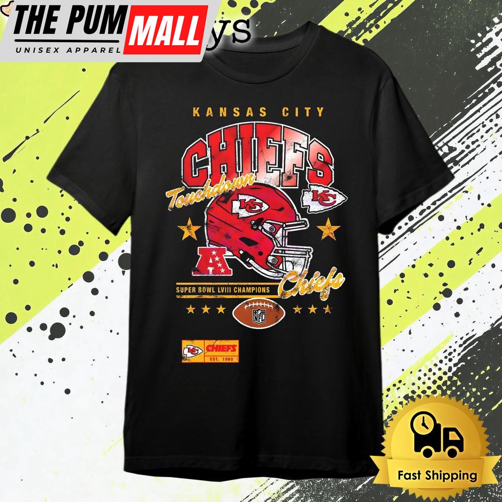 Kansas City Chiefs Touchdown Super Bowl Lviii Champions T Shirt