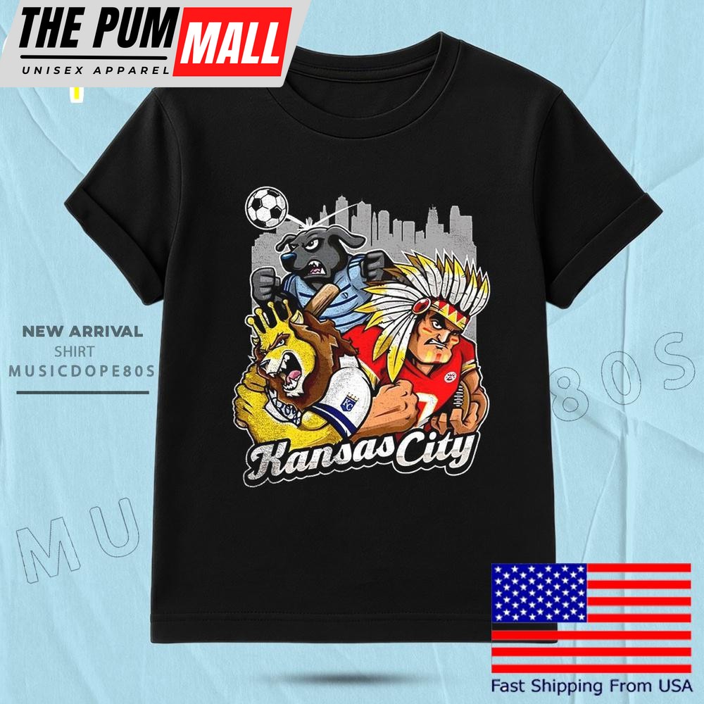 Kansas City Sports Team Mascot T Shirt