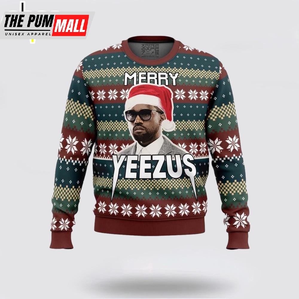 Kanye West Funny Merry Yeezus Ugly Christmas Sweater