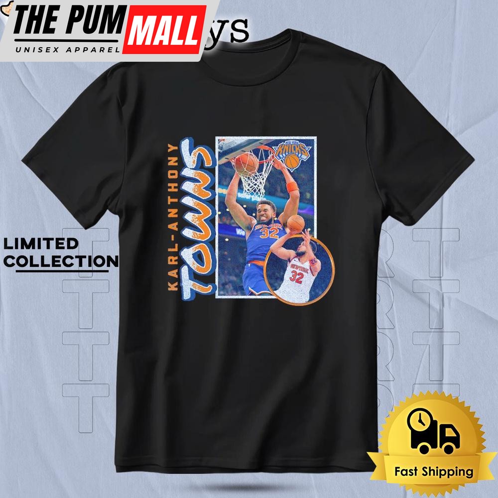 Karl-Anthony Towns New York Knicks Player Graphic T Shirt
