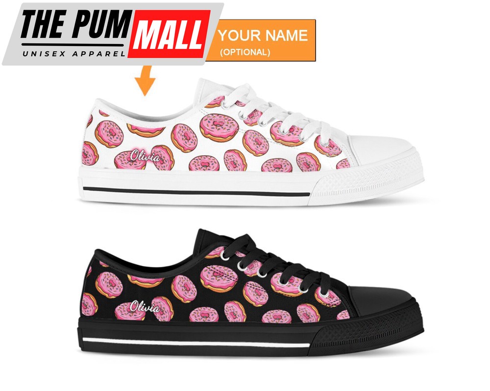 kawaii-donuts-shoes-donut-sneakers-low-top-shoes-for-donut-lover-gifts-tna6ju7i Kawaii Donuts Shoes, Donut Sneakers, Low Top Shoes For Donut Lover Gifts