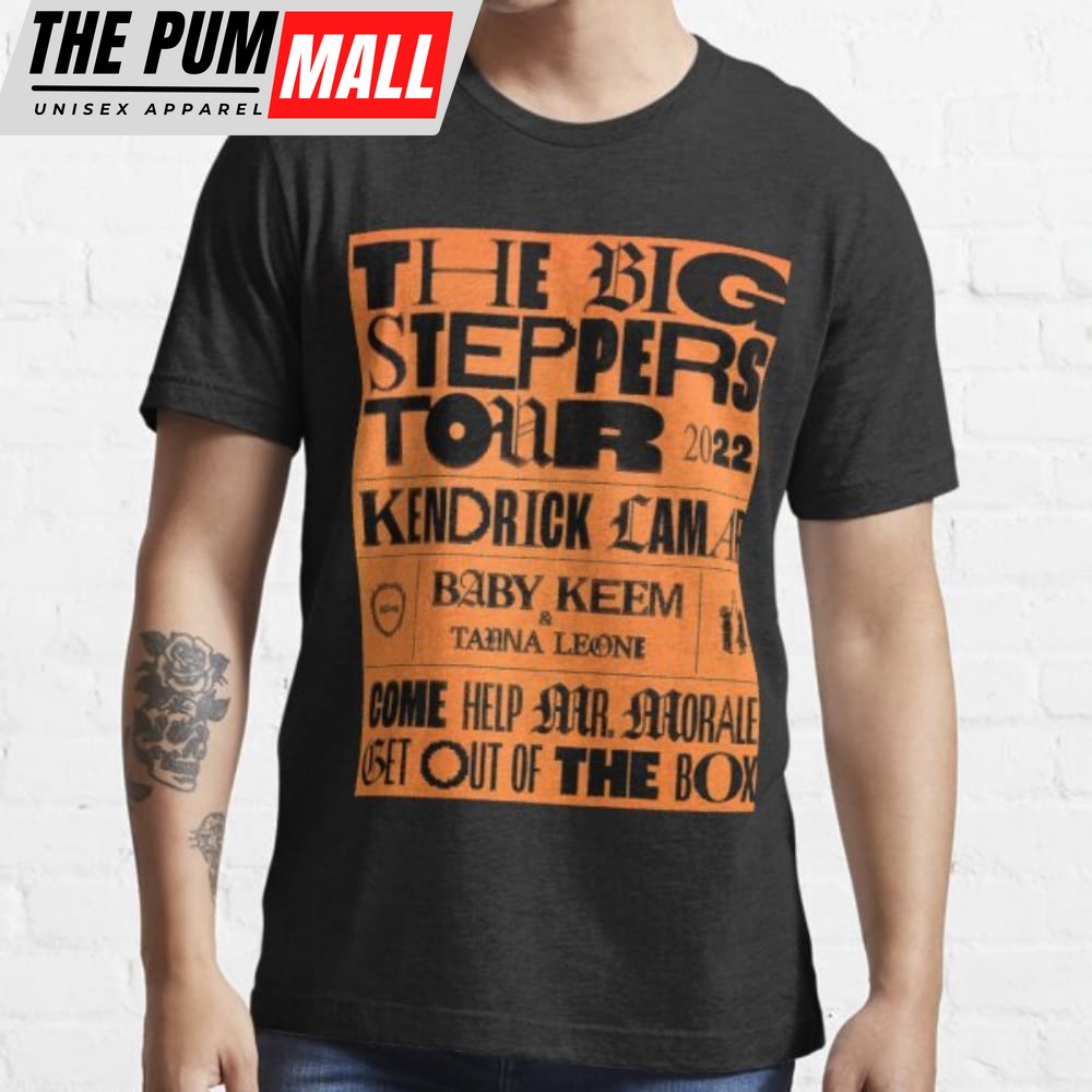 Kendrick Lamar Big Steppers Tour 2025 Masmei Essential Black Unisex T-shirt